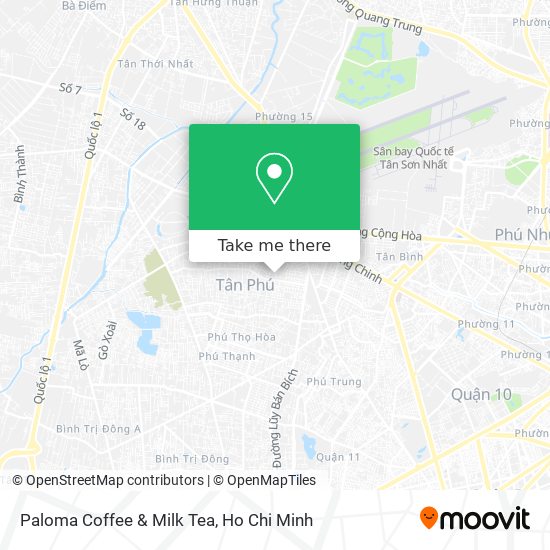 Paloma Coffee & Milk Tea map