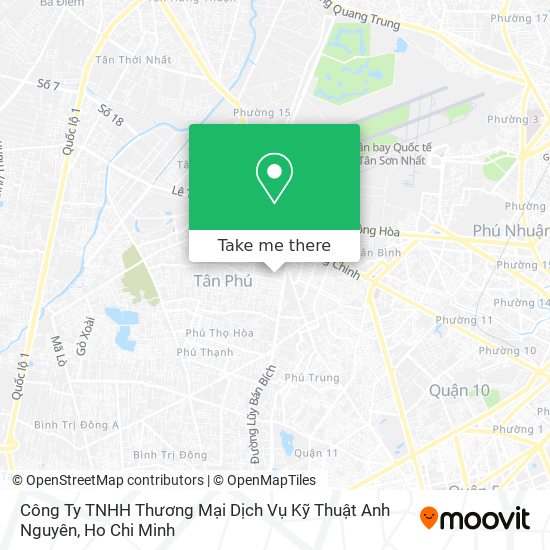 Công Ty TNHH Thương Mại Dịch Vụ Kỹ Thuật Anh Nguyên map