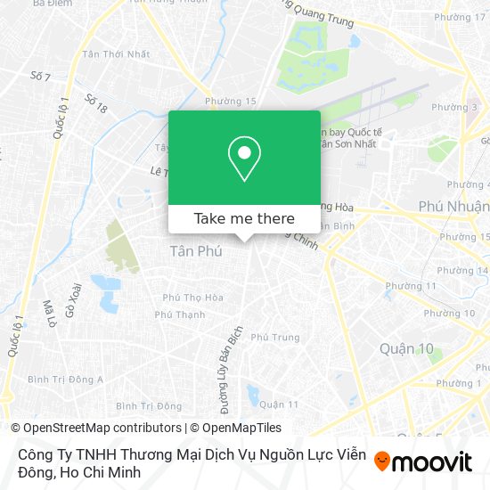 Công Ty TNHH Thương Mại Dịch Vụ Nguồn Lực Viễn Đông map