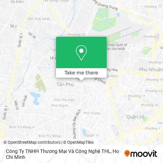 Công Ty TNHH Thương Mại Và Công Nghệ THL map