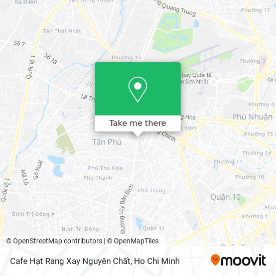 Cafe Hạt Rang Xay Nguyên Chất map