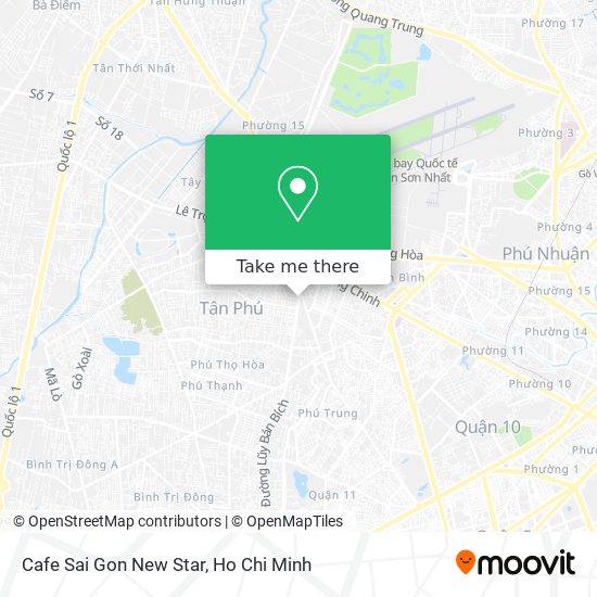 Cafe Sai Gon New Star map