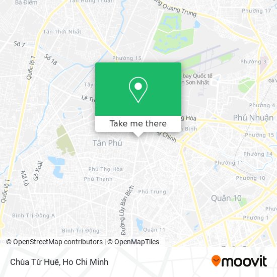 Chùa Từ Huê map