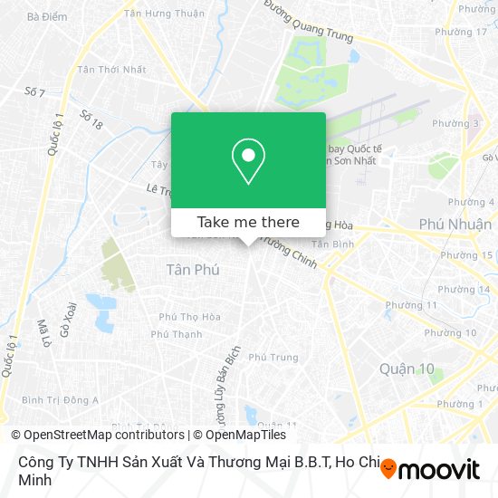 Công Ty TNHH Sản Xuất Và Thương Mại B.B.T map