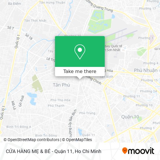 CỬA HÀNG MẸ & BÉ - Quận 11 map