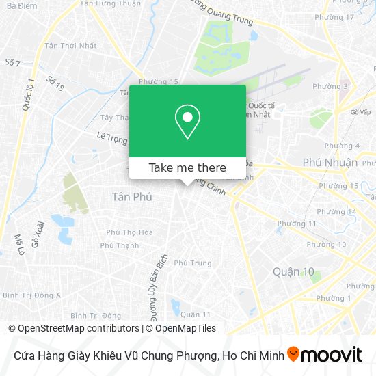 Cửa Hàng Giày Khiêu Vũ Chung Phượng map