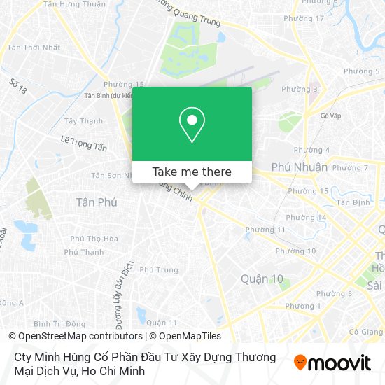 Cty Minh Hùng Cổ Phần Đầu Tư Xây Dựng Thương Mại Dịch Vụ map