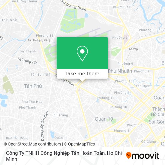 Công Ty TNHH Công Nghiệp Tân Hoàn Toàn map