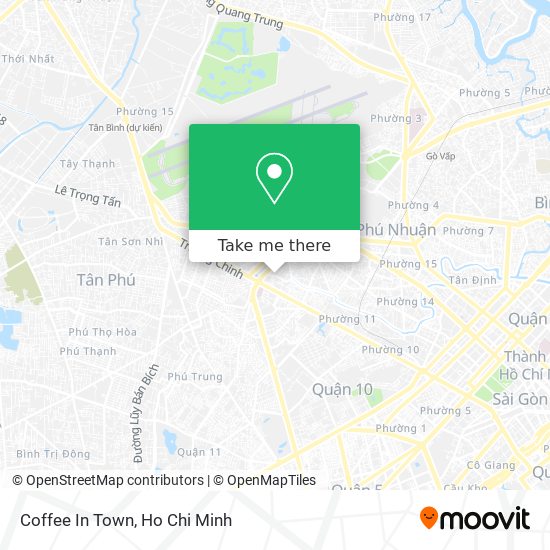 Coffee In Town map