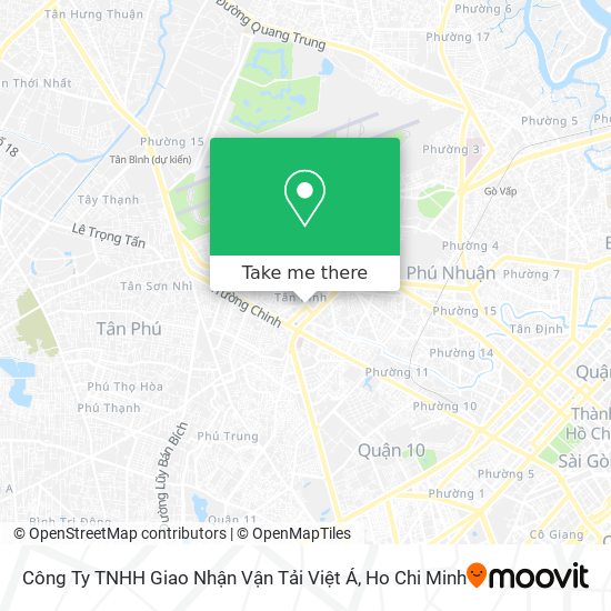 Công Ty TNHH Giao Nhận Vận Tải Việt Á map