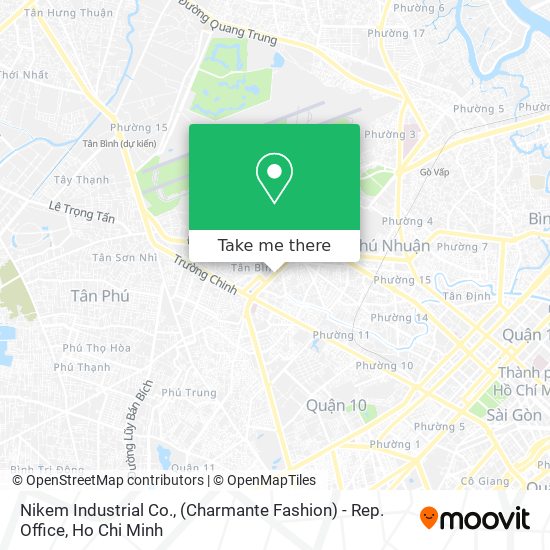 Nikem Industrial Co., (Charmante Fashion) - Rep. Office map