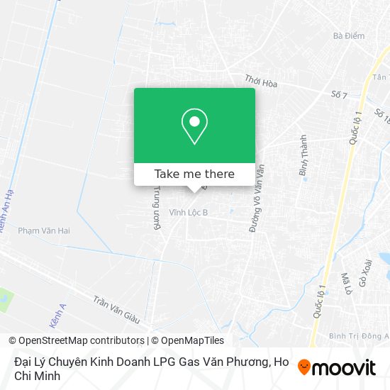 Đại Lý Chuyên Kinh Doanh LPG Gas Văn Phương map