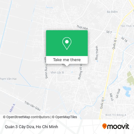 Quán 3 Cây Dừa map