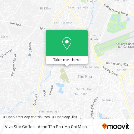 Viva Star Coffee - Aeon Tân Phú map
