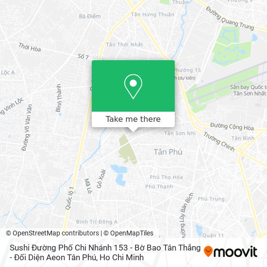 Sushi Đường Phố Chi Nhánh 153 - Bờ Bao Tân Thắng - Đối Diện Aeon Tân Phú map