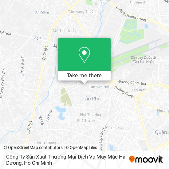 Công Ty Sản Xuất-Thương Mại-Dịch Vụ May Mặc Hải Dương map