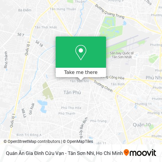 Quán Ăn Gia Đình Cửu Vạn - Tân Sơn Nhì map