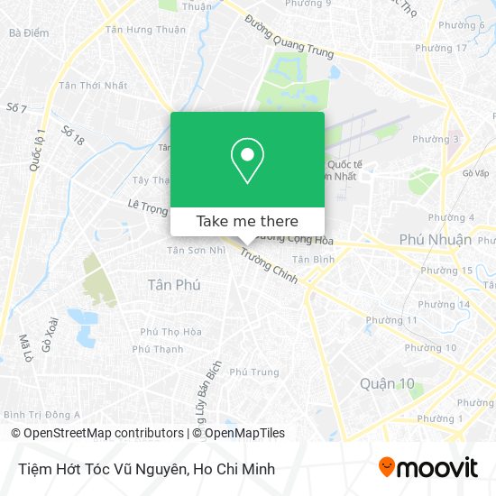 Tiệm Hớt Tóc Vũ Nguyên map