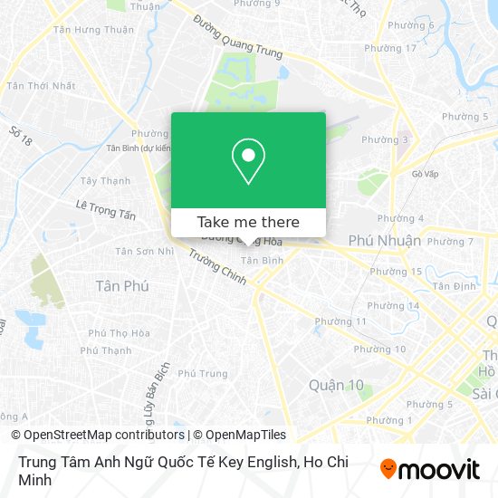 Trung Tâm Anh Ngữ Quốc Tế Key English map