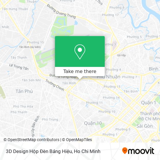 3D Design Hộp Đèn Bảng Hiệu map