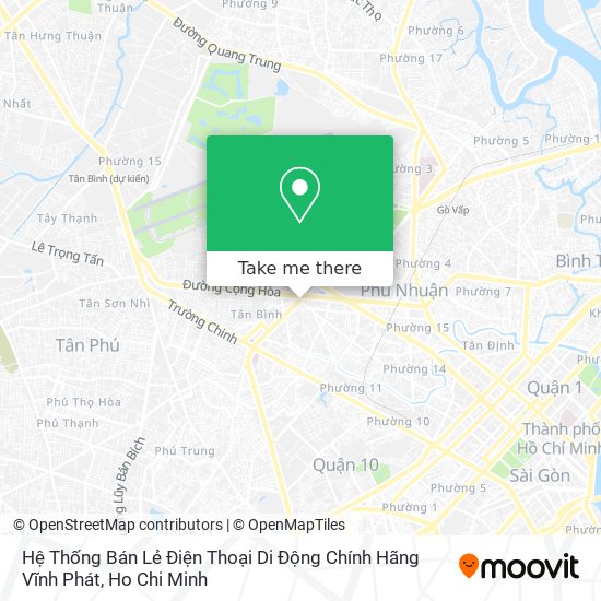 Hệ Thống Bán Lẻ Điện Thoại Di Động Chính Hãng Vĩnh Phát map