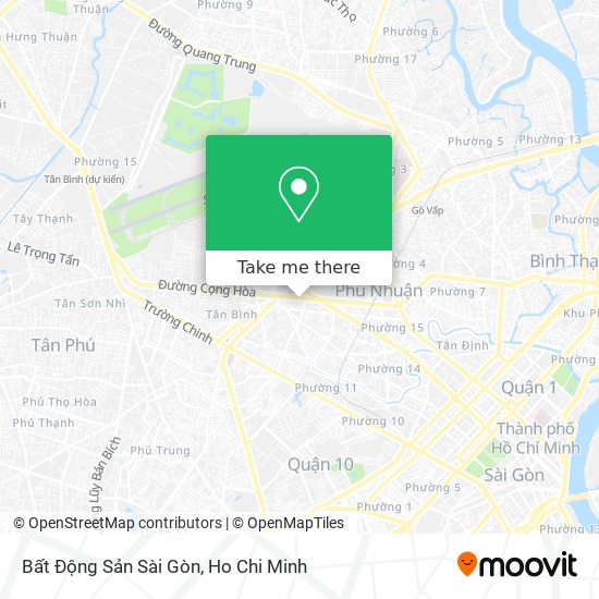 Bất Động Sản Sài Gòn map