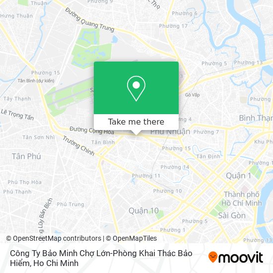 Công Ty Bảo Minh Chợ Lớn-Phòng Khai Thác Bảo Hiểm map