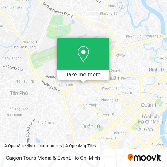 Saigon Tours Media & Event map