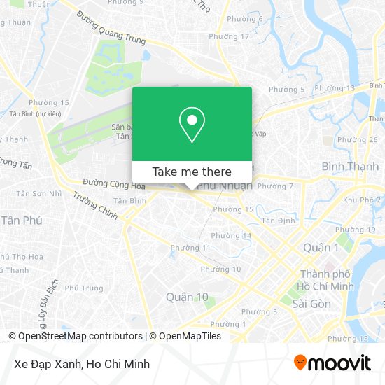 Xe Đạp Xanh map
