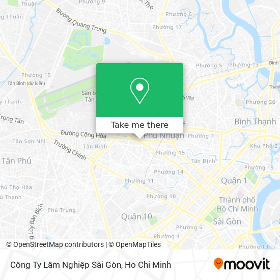 Công Ty Lâm Nghiệp Sài Gòn map