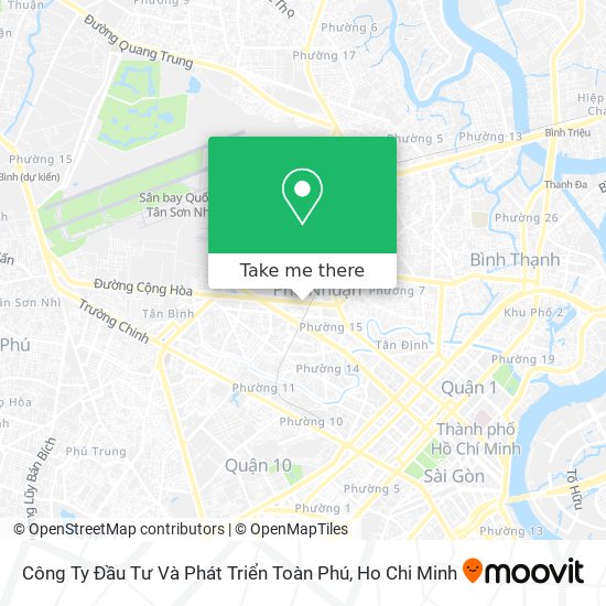 Công Ty Đầu Tư Và Phát Triển Toàn Phú map