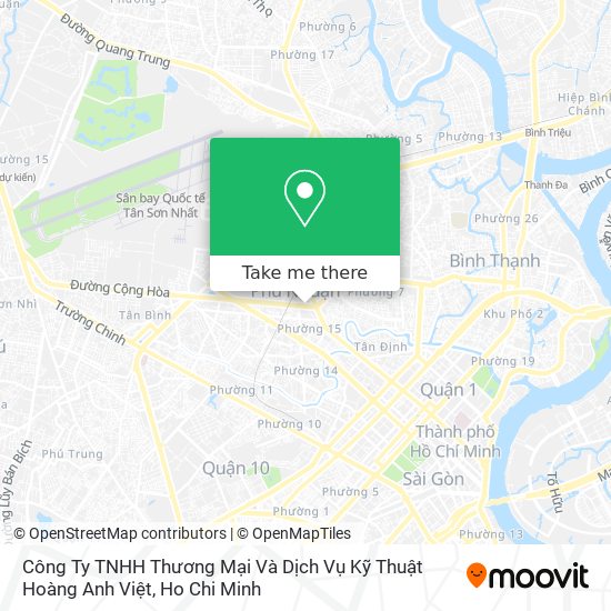 Công Ty TNHH Thương Mại Và Dịch Vụ Kỹ Thuật Hoàng Anh Việt map