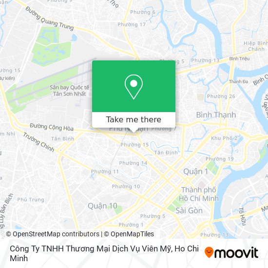 Công Ty TNHH Thương Mại Dịch Vụ Viên Mỹ map