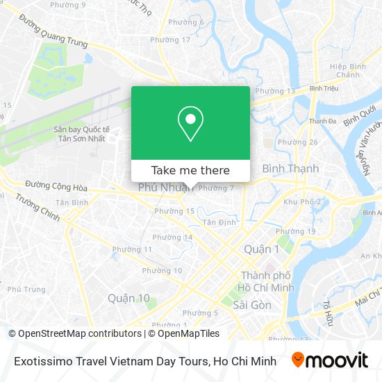 Exotissimo Travel Vietnam Day Tours map