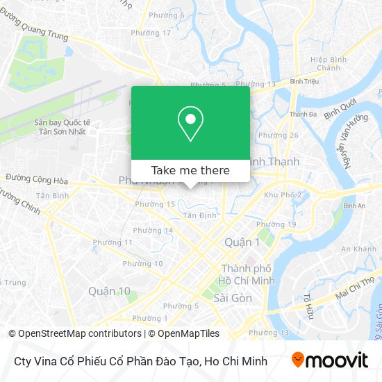 Cty Vina Cổ Phiếu Cổ Phần Đào Tạo map