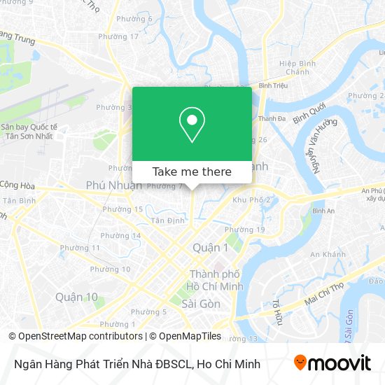 Ngân Hàng Phát Triển Nhà ĐBSCL map