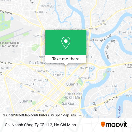 Chi Nhánh Công Ty Cầu 12 map