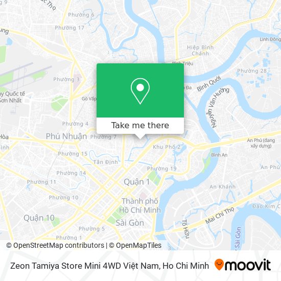 Zeon Tamiya Store Mini 4WD Việt Nam map