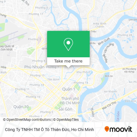 Công Ty TNHH TM Ô Tô Thiên Đức map