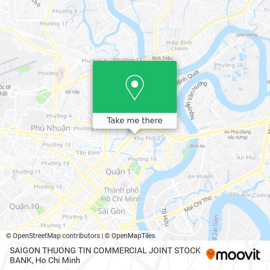 SAIGON THUONG TIN COMMERCIAL JOINT STOCK BANK map