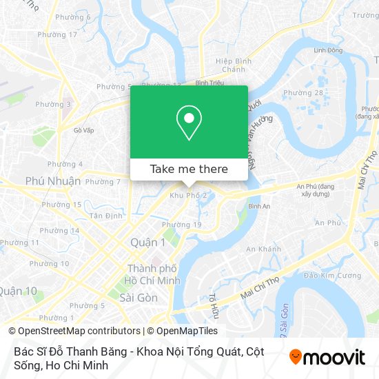 Bác Sĩ Đỗ Thanh Băng - Khoa Nội Tổng Quát, Cột Sống map