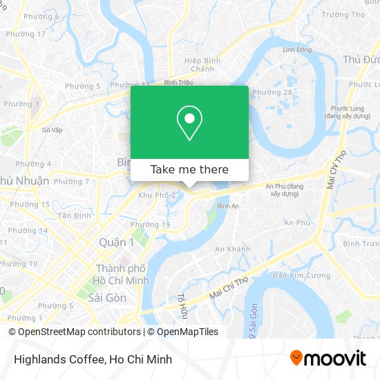 Highlands Coffee map