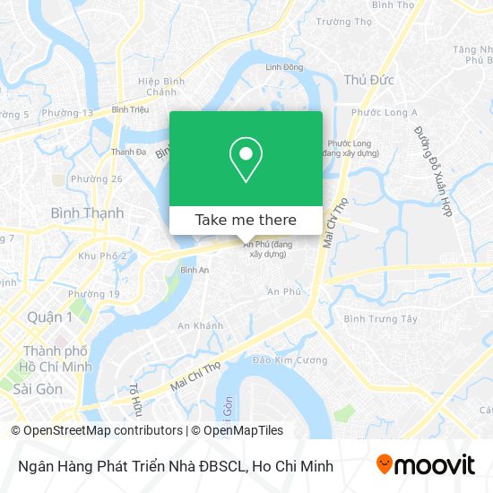 Ngân Hàng Phát Triển Nhà ĐBSCL map