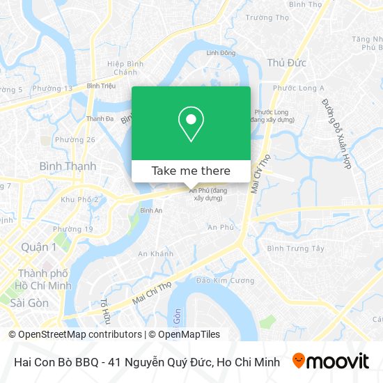 Hai Con Bò BBQ - 41 Nguyễn Quý Đức map