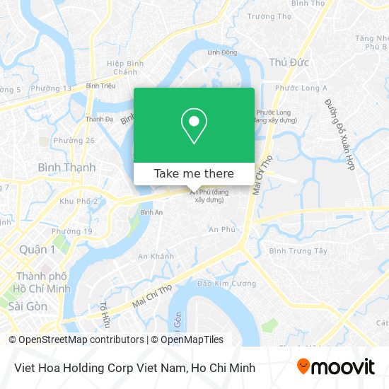 Viet Hoa Holding Corp Viet Nam map