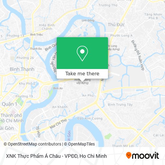 XNK Thực Phẩm Á Châu - VPĐD map