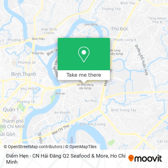 Điểm Hẹn - CN Hải Đăng Q2 Seafood & More map