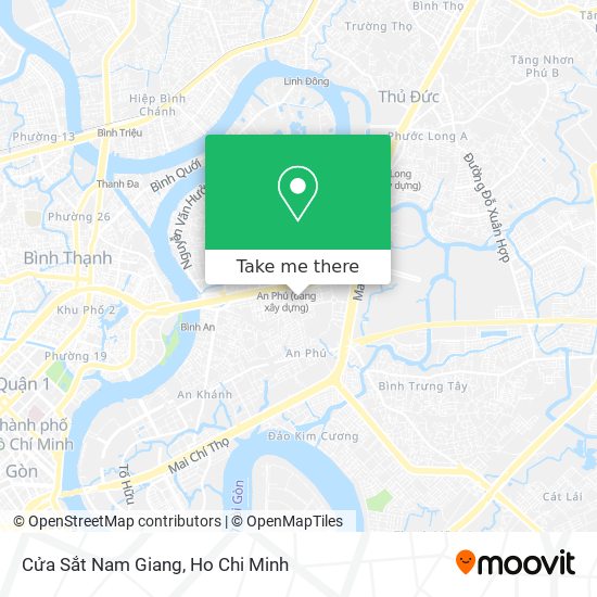 Cửa Sắt Nam Giang map