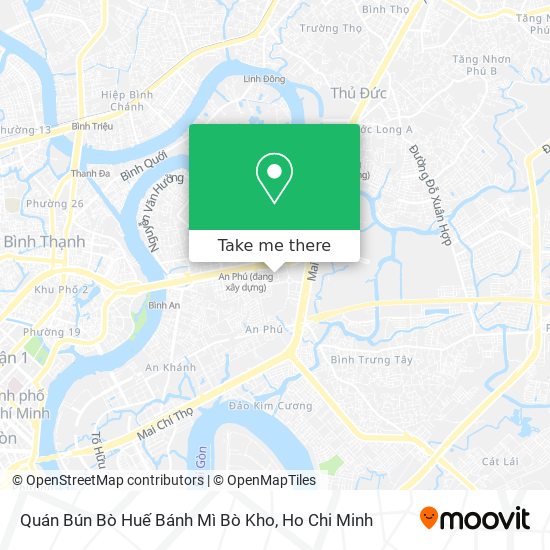 Quán Bún Bò Huế Bánh Mì Bò Kho map