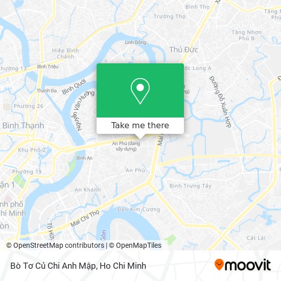 Bò Tơ Củ Chi Anh Mập map